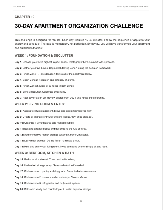 Small Apartment Organization Bible preview thumbnail 4