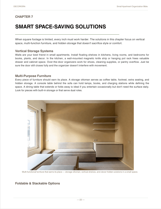 Small Apartment Organization Bible preview thumbnail 6